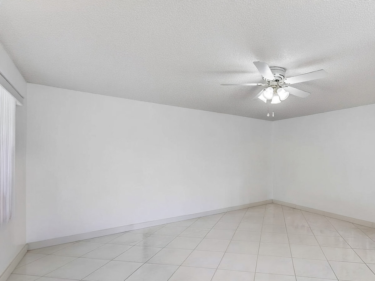 Empty rental living room